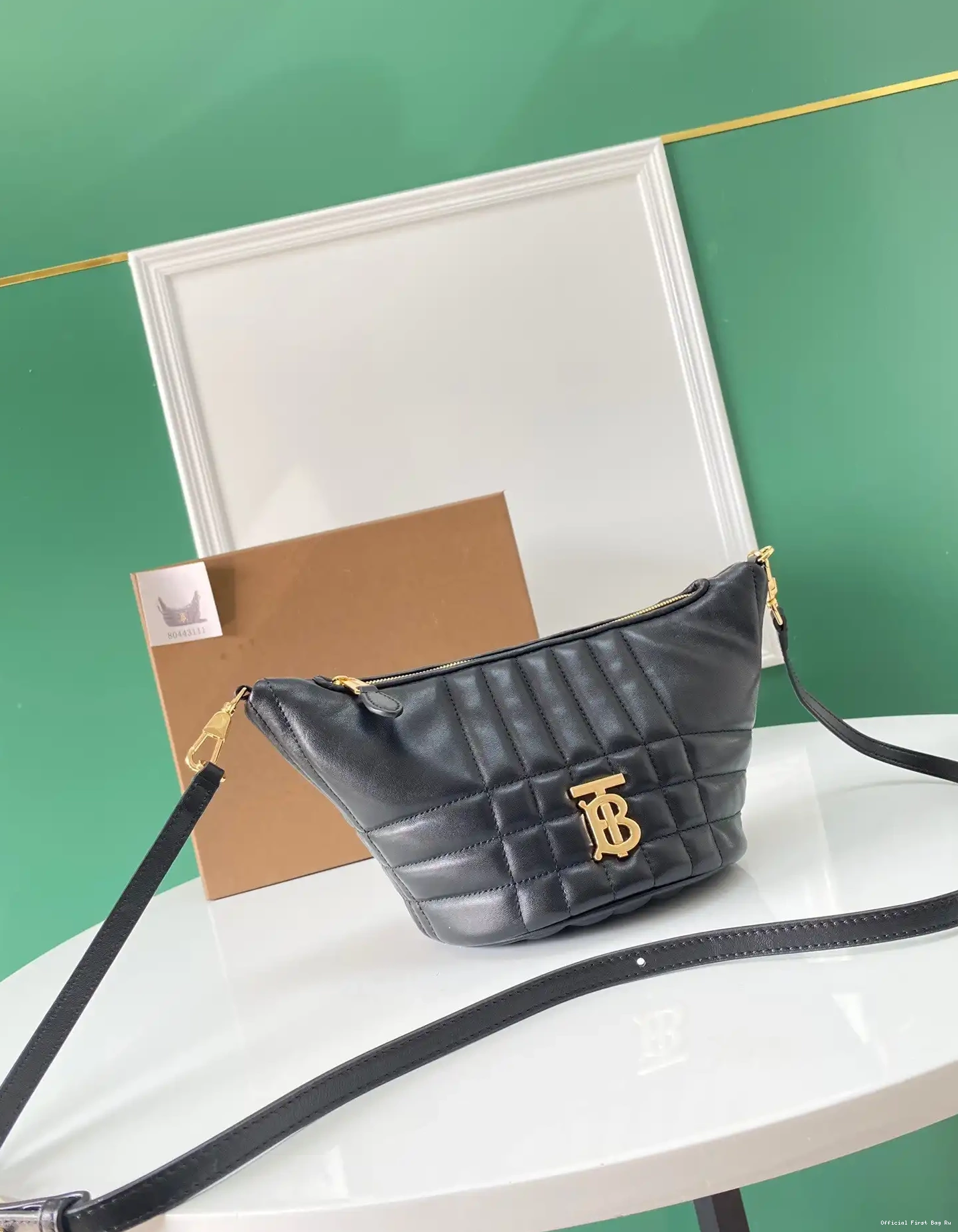 Official FirstBag Ru Crescent Lola Small Bag Quilted BURBERRY Lambskin 0518